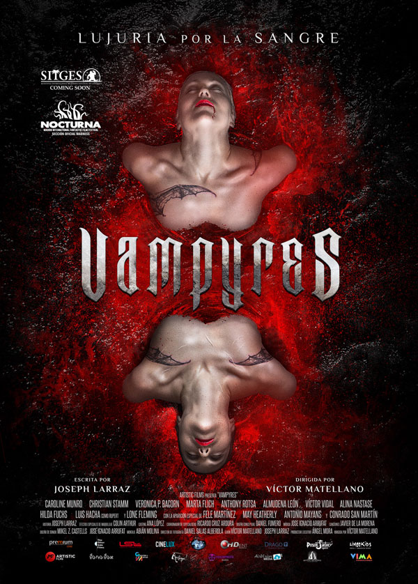 Cartel película Vampyres. castellano