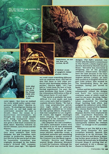 The Rift. Fangoria #86 September 1989. 